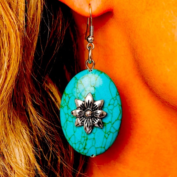 🩵🩶🩵 THE “BOUNTIFUL” TURQUOISE & SILVER ZI NECKLACE & EARRINGS ~ PAPARAZZI❗️🩵🩶🩵 - Picture 3 of 8